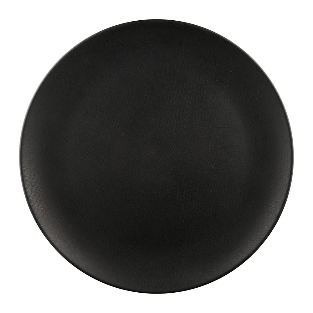 701-ECO1111RB 11" Round Melamine Dinner Plate, Black