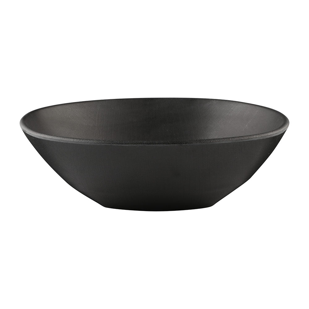 701-ECO652B 24 oz Irregular Melamine  Bowl, Black