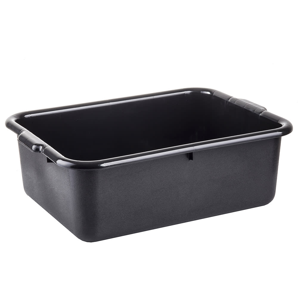 Choice Black Polyethylene Plastic Bus Tub Lid - 20 x 15