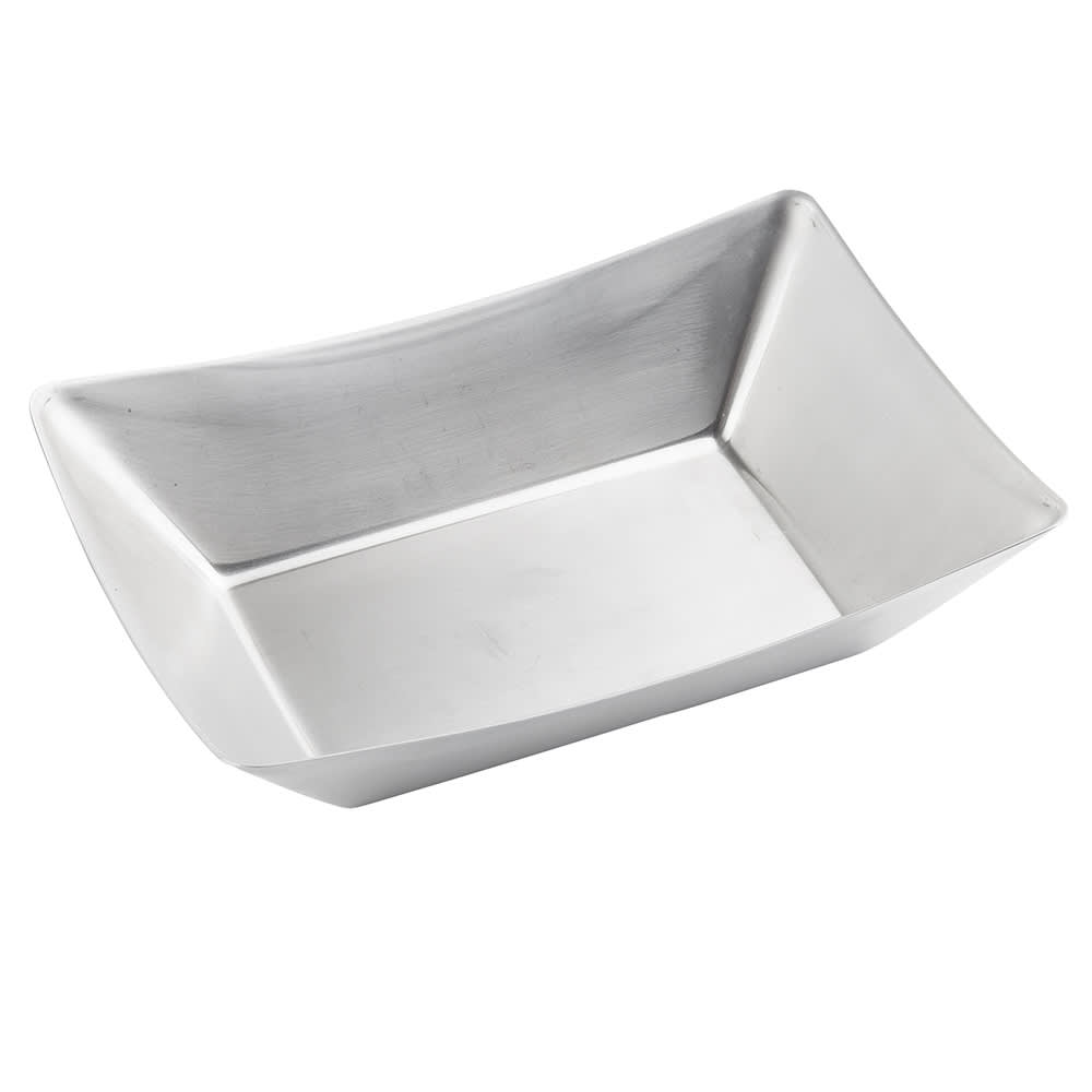 229-20009 18 oz Rectangular Fry Tray - 7 1/2" x 5", Stainless Steel