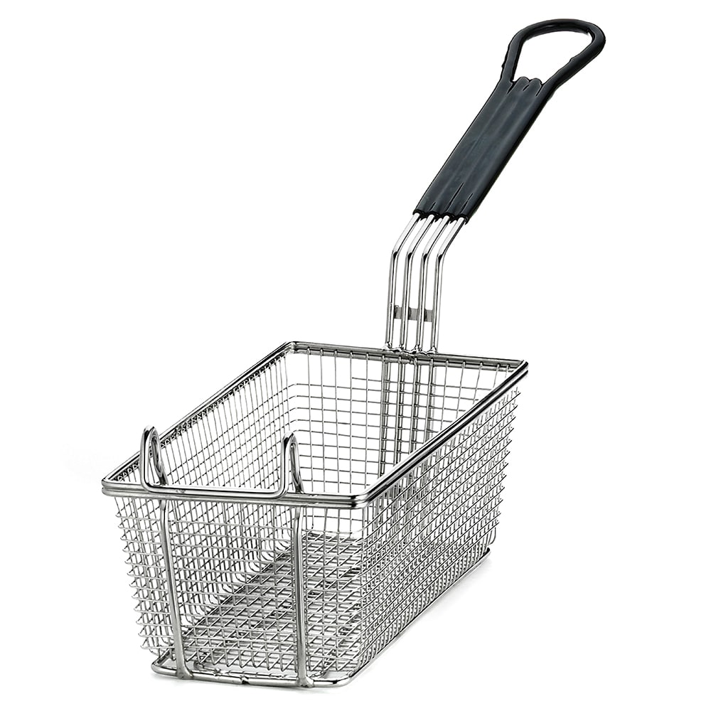 229-426 Fryer Basket w/ Coated Handle & Front Hook, 11" x 5 3/8" x 4"