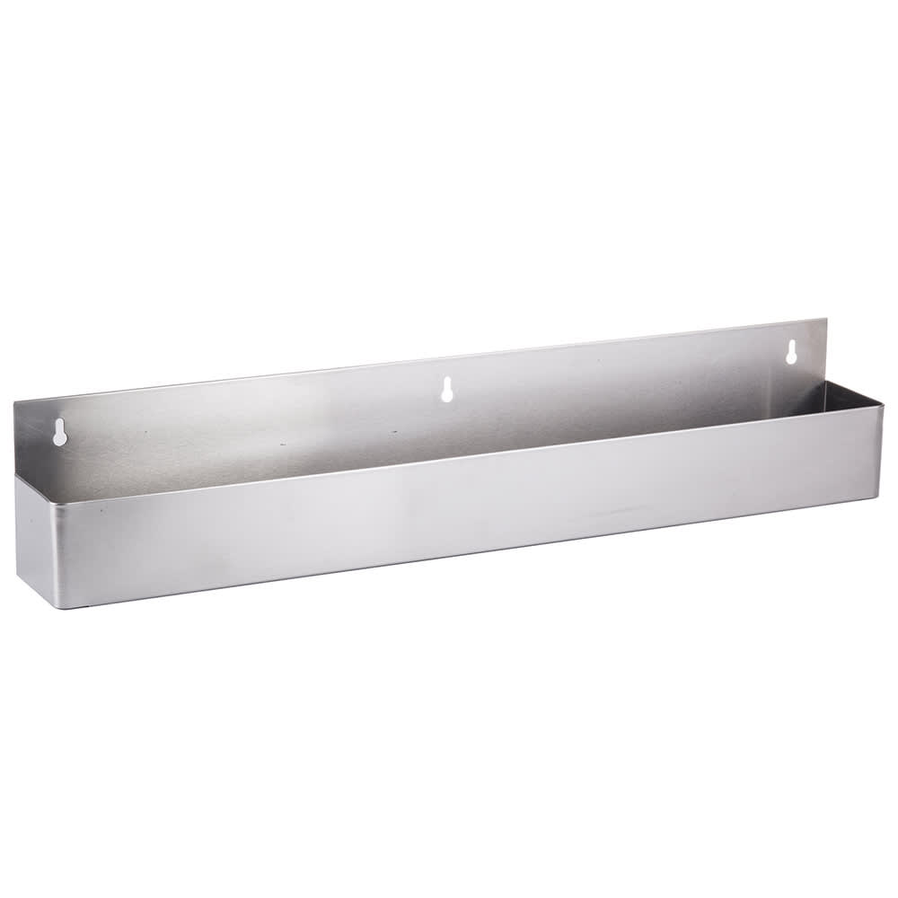 229-5132 32" Single Stainless Speed Rail, Holds 8 Quart/Liter Bottles