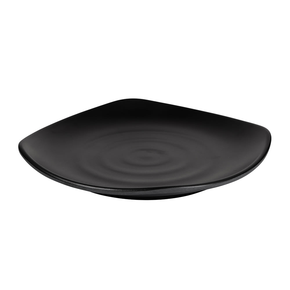 701-JW1088B 8 3/4" Square Melamine Salad Plate, Black