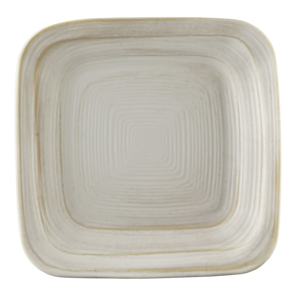 701-D7PLSTOWD 7" Square Melamine Salad Plate, Off White Stone