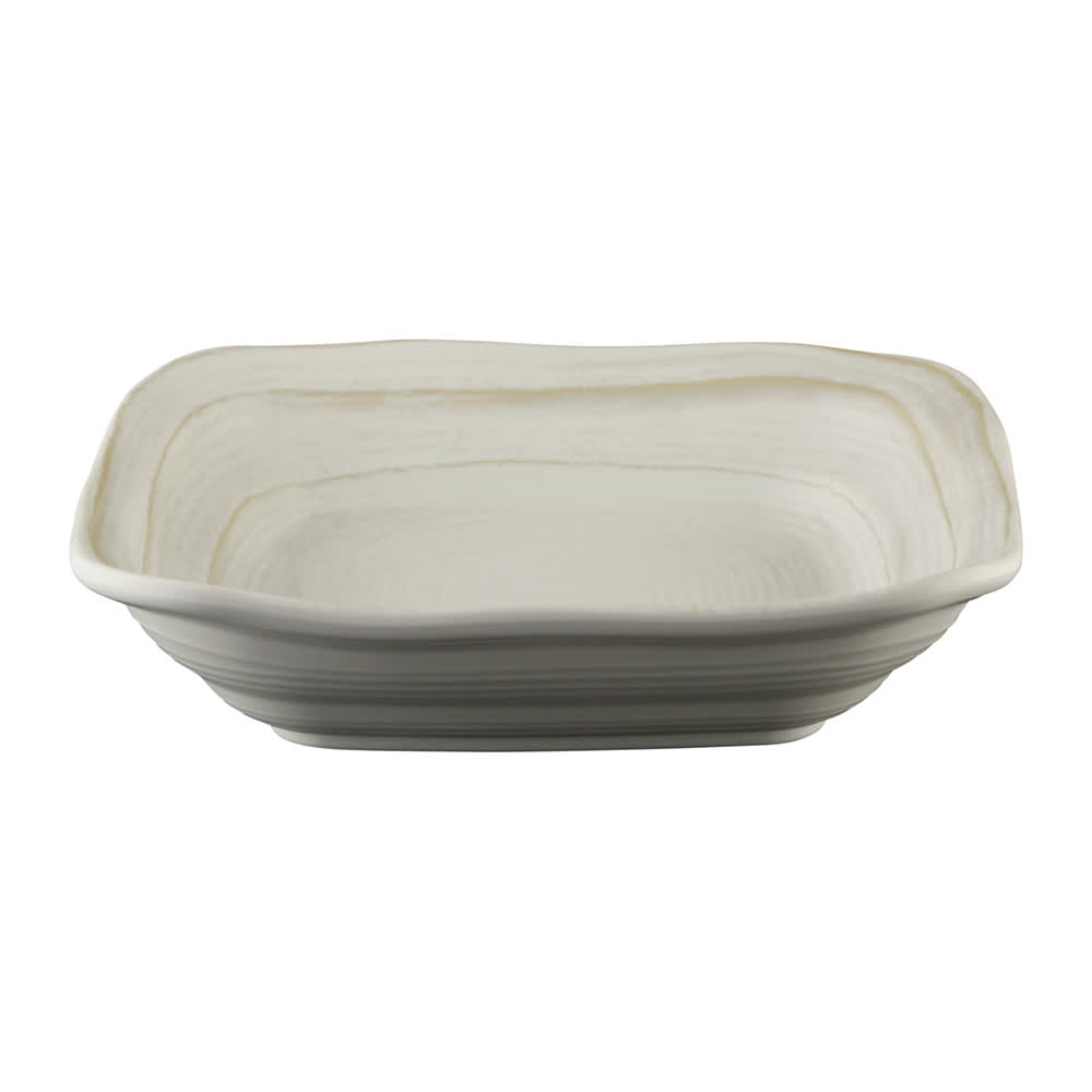 701-D8BSTOWD 29 oz Square Melamine Bowl, Off White Stone