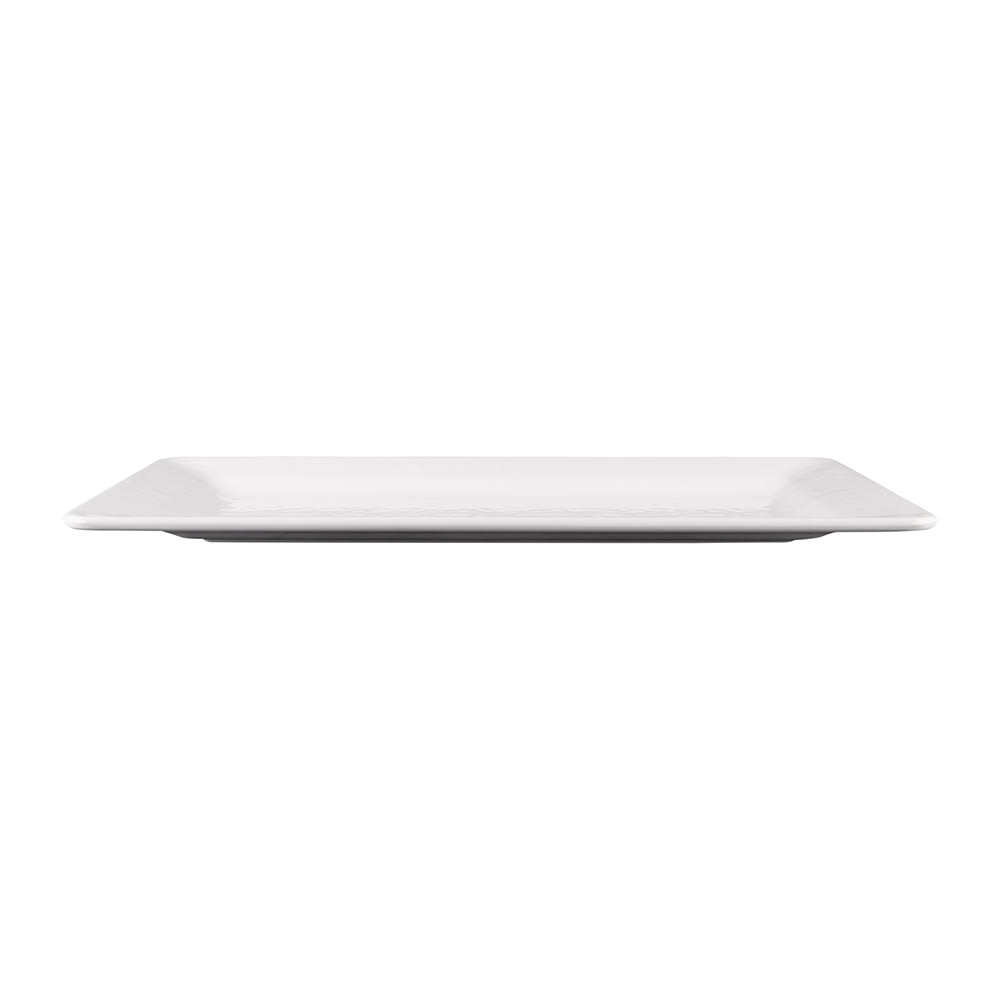 701-M918RRW 18" x 9" Rectangular Pebble Creek Tray - Melamine, White