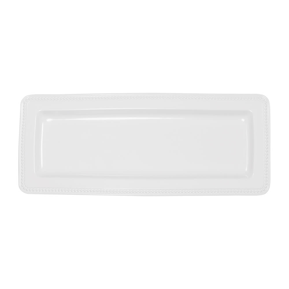 701-M177RCNW Rectangular Serving Tray - 17"L x 7"W, Melamine, White