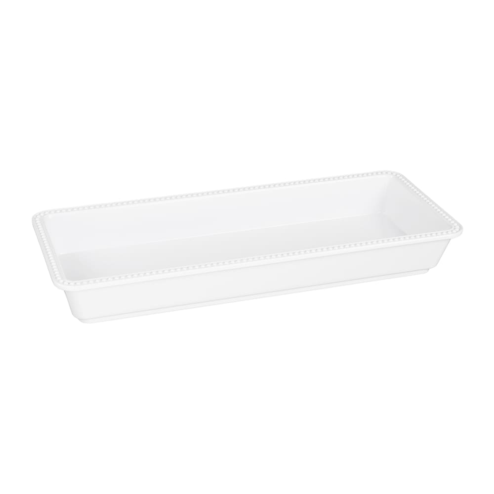 701-M1562NW Rectangular Serving Tray - 15"L x 6"W, Melamine, White