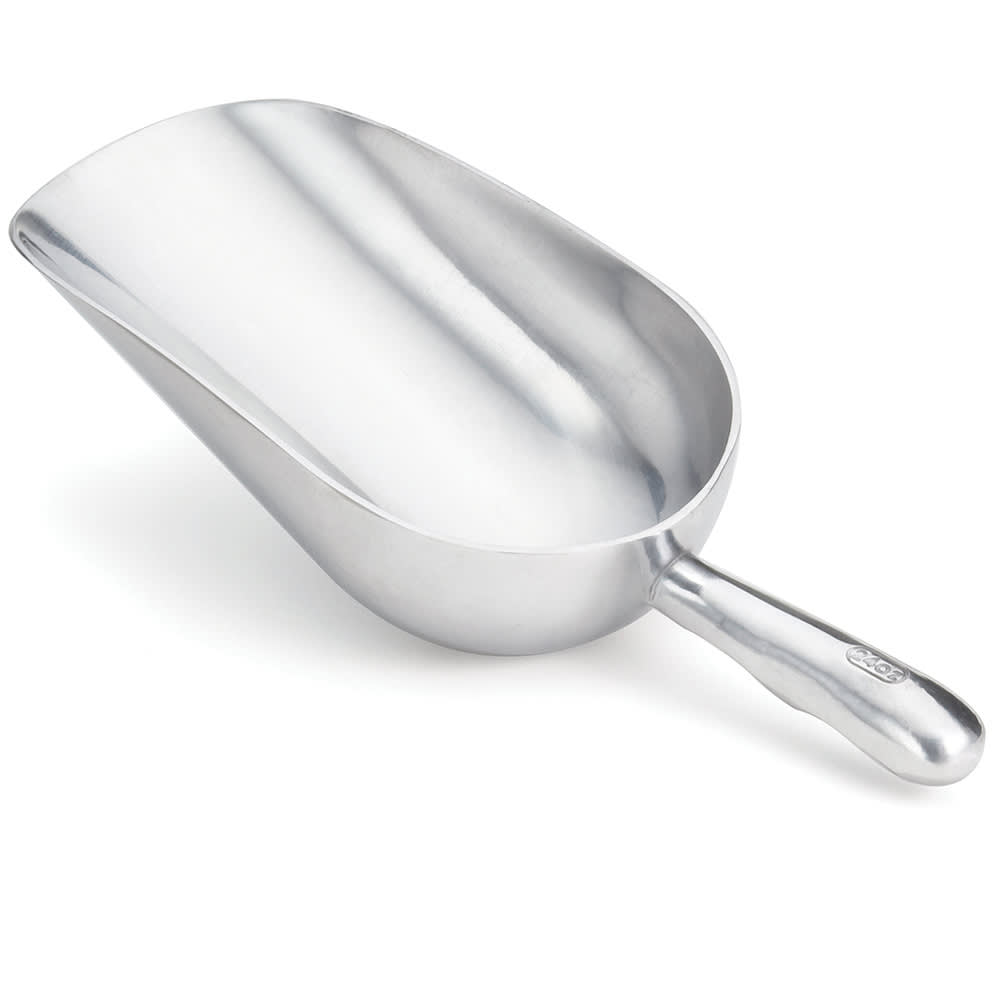 229-658 58 oz Round Ice Scoop - Aluminum