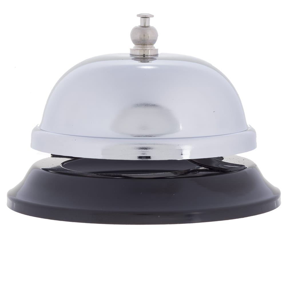 229-8381 3 3/8" Round Call Bell - Chrome Plated