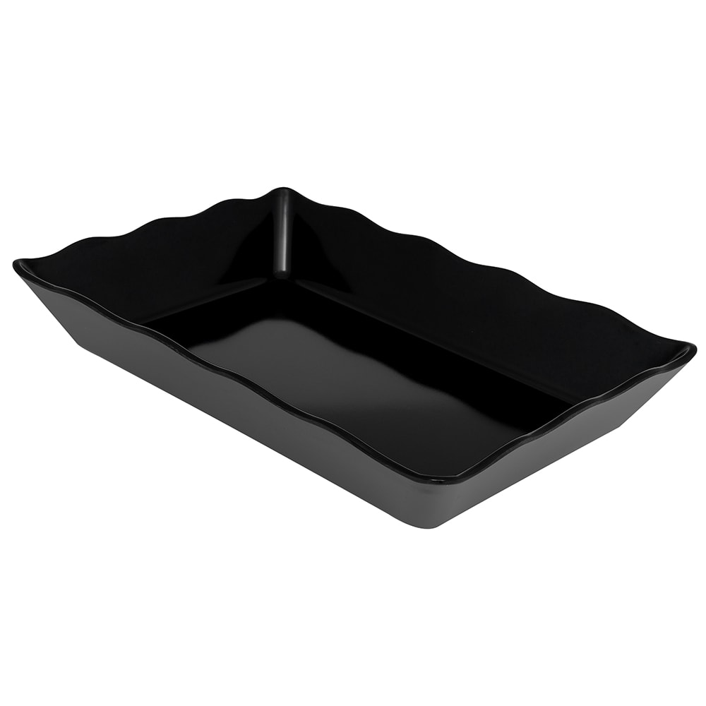 284-ML88BK Rectangular Display Tray, 13 3/4" x 9 1/2", Melamine, Black