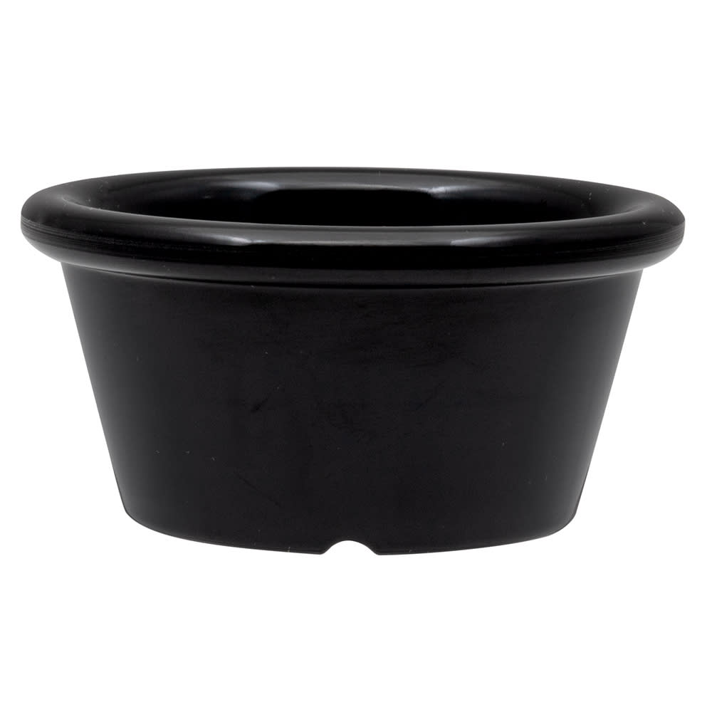 284-S620BK 2 oz Melamine Ramekin, Black
