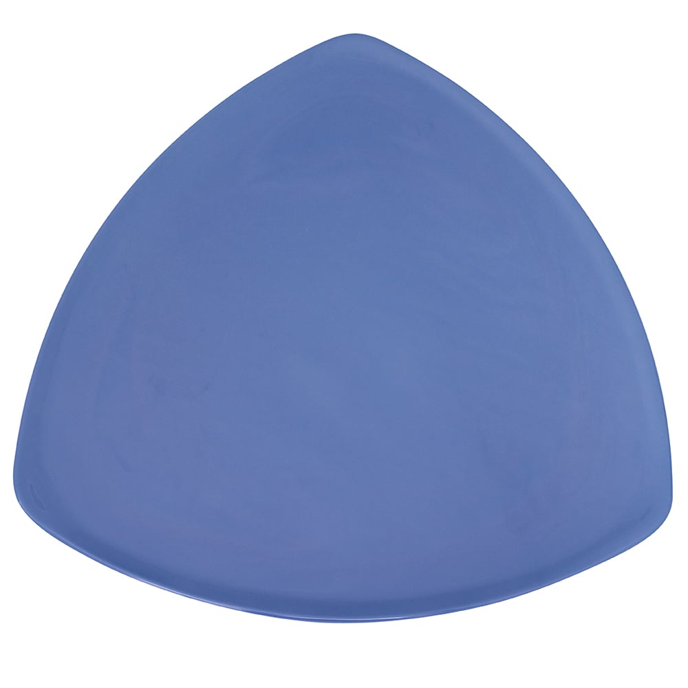 284-TP12PB 12" Triangular Melamine Dinner Plate, Peacock Blue