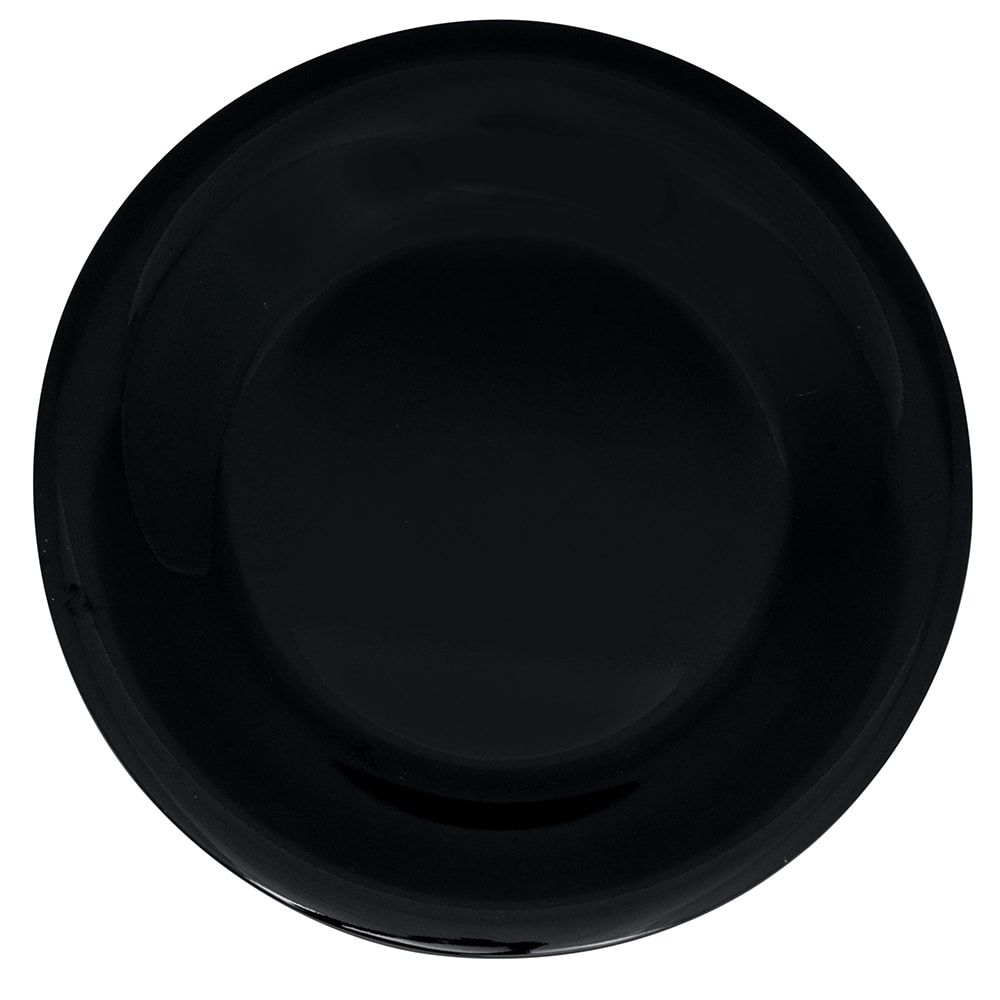 284-WP7BK 7 1/2" Round Melamine Salad Plate, Black