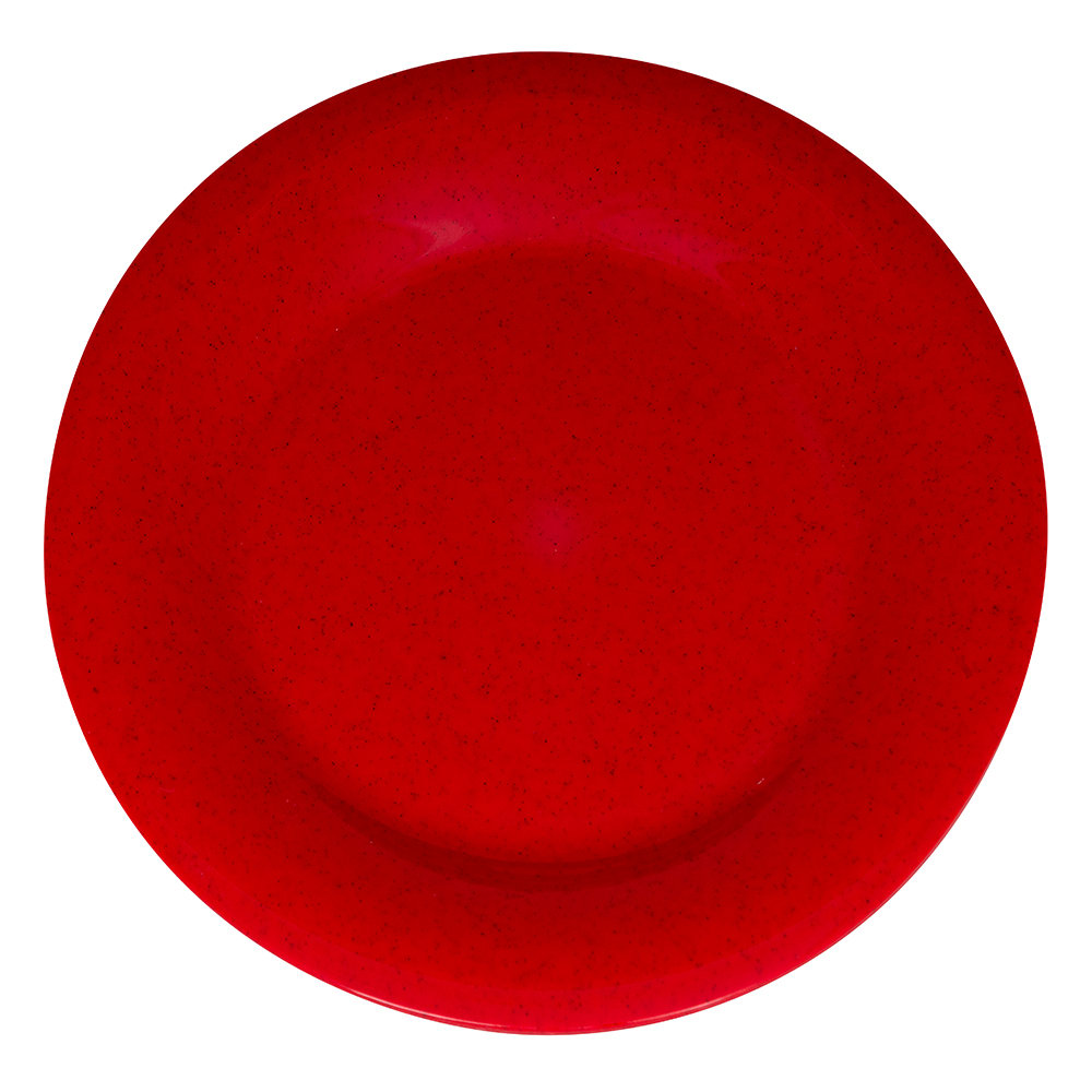 284-WP9RSP 9" Round Melamine Dinner Plate, Red