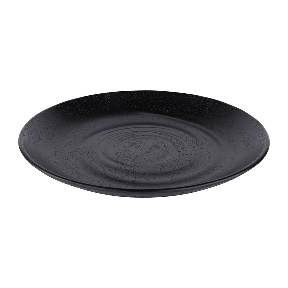 701-JW7007B 7 3/4" Round Melamine Salad Plate, Black