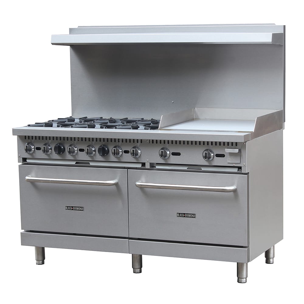 122-BDGR6024GNG 60" 6 Burner Gas Range w/ Griddle, Natural Gas