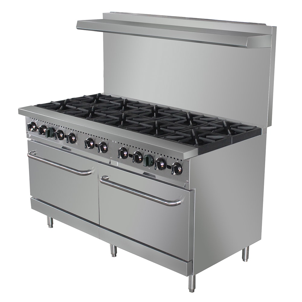 693-BDGR60NG 60" 10 Burner Gas Range w/ Standard Oven, Natural Gas