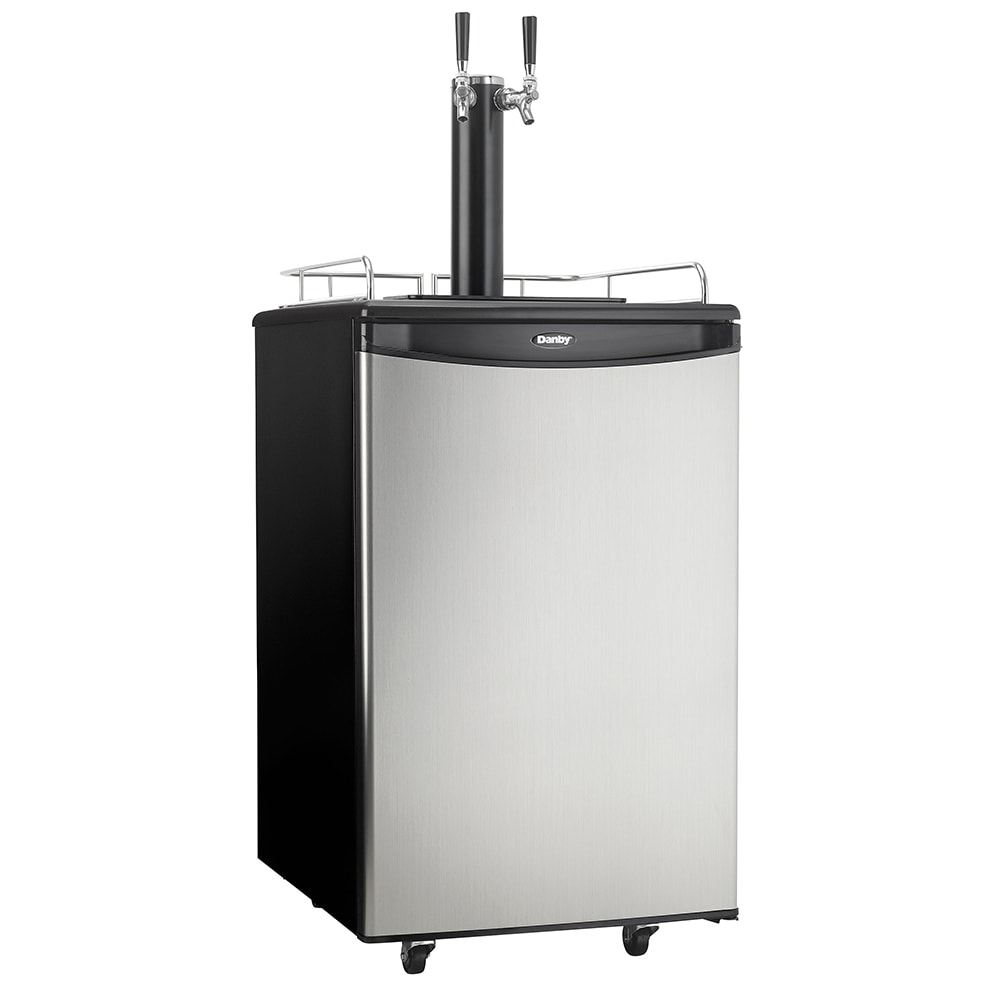Danby 21" Stainless Steel Beer Kegerator Double Tap Freestanding - Thumbnail 3