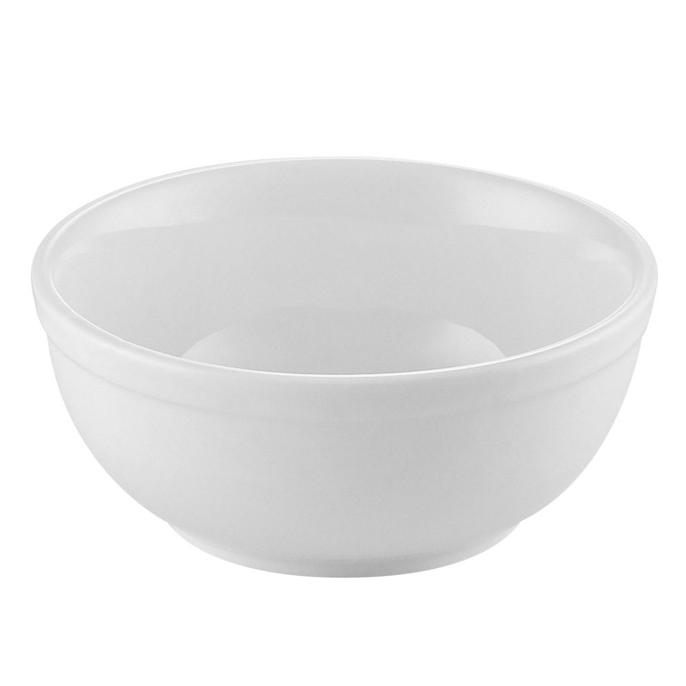 CAC UVS-15 12 1/2 oz Universal Nappie Bowl - Porcelain, Super White