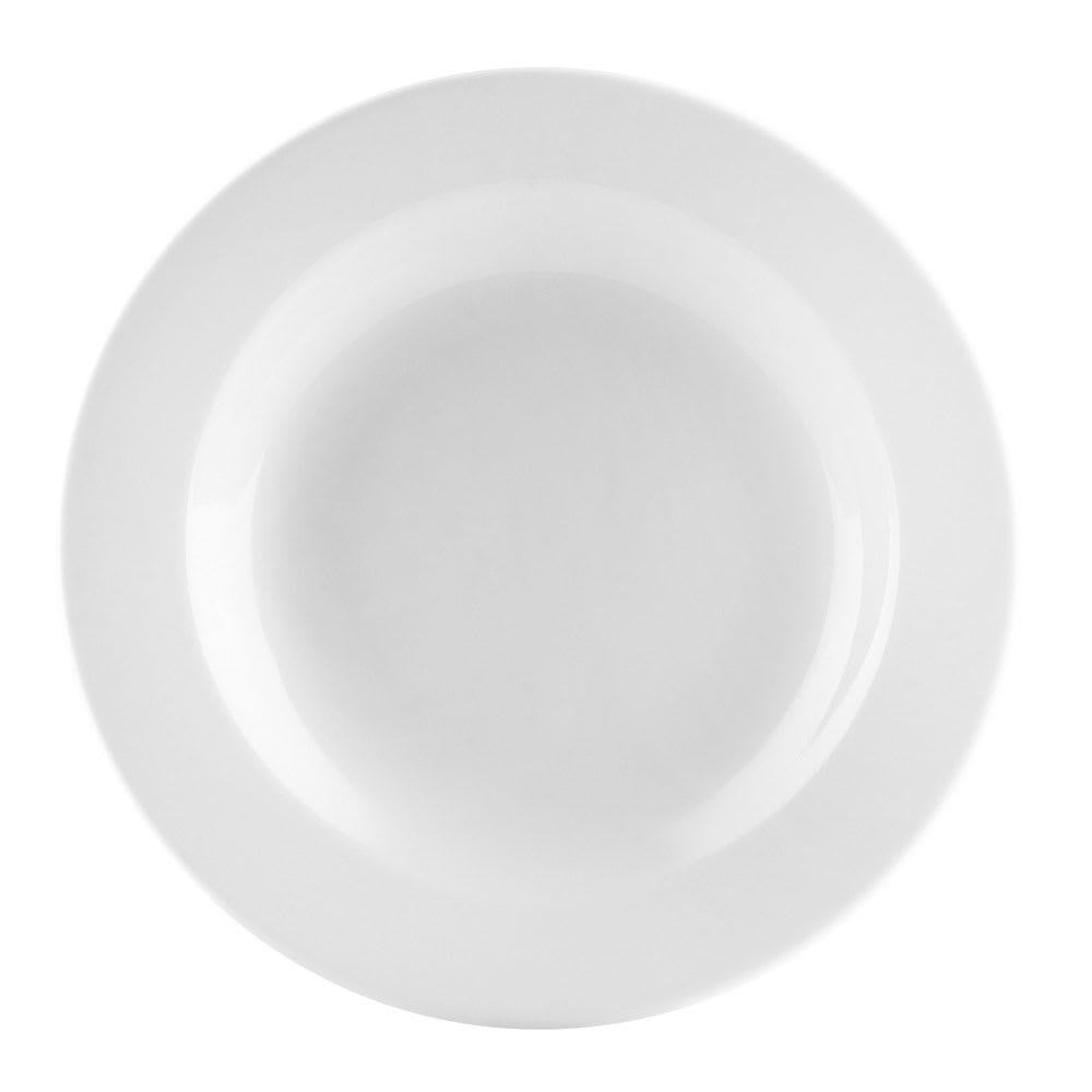CAC UVS-3 8 7/8" Round Universal Soup Bowl - Porcelain, Super White