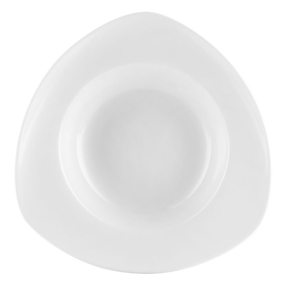 130-UVST120 22 oz Triangular  Universal Pasta Bowl - Porcelain, Super White