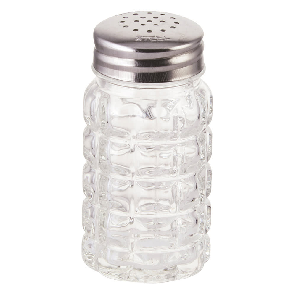080-G118 2 oz Salt/Pepper Shaker - Glass, 3 1/2"H