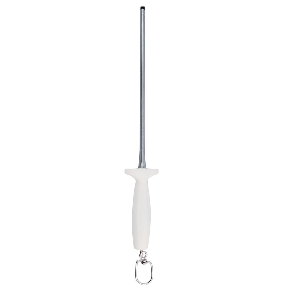 135-07603 SANI-SAFE® 10" Diamond Sharpener w/ Polypropylene White Handle