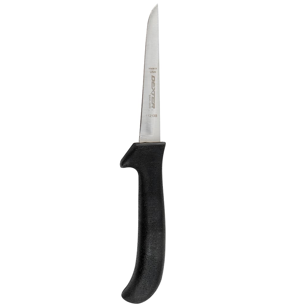 Dexter Russell EP154HGB SANI-SAFE® 4 1/2" Deboning Knife w/ Polypropylene Black Handle, Carbon Steel