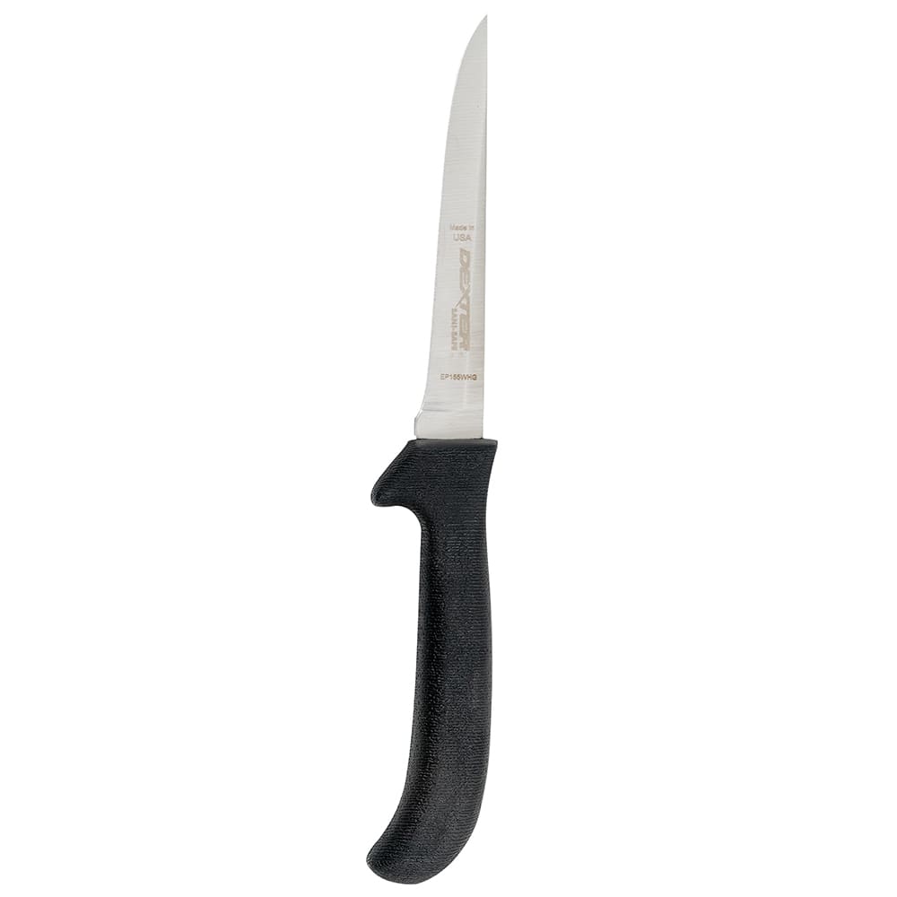 Dexter Russell EP155WHGB SANI-SAFE® 5" Deboning Knife w/ Polypropylene Black Handle, Carbon Steel