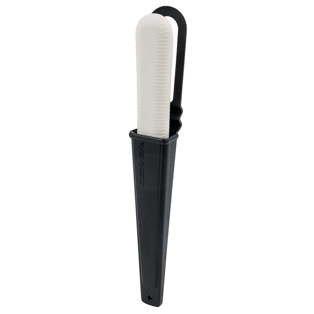 135-15403 SANI-SAFE® 3 1/4" Net Twine Line Knife w/ Polypropylene White Handle, Carbon Steel