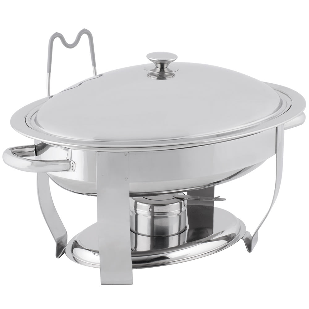 175-46500 Oval Chafer w/ Lift-off Lid & Chafing Fuel Heat