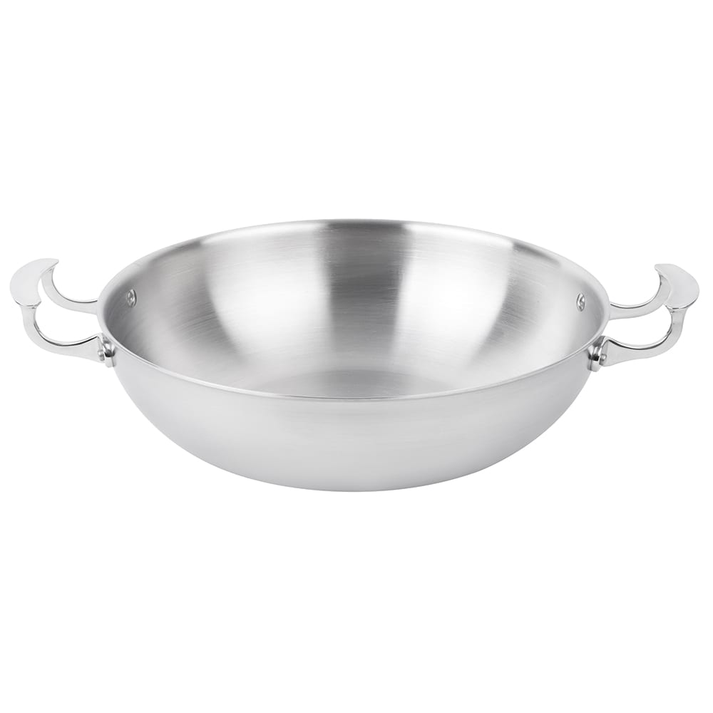 175-49428 13" Miramar® Stir-Fry Pan - Aluminum Bottom, Stainless Steel