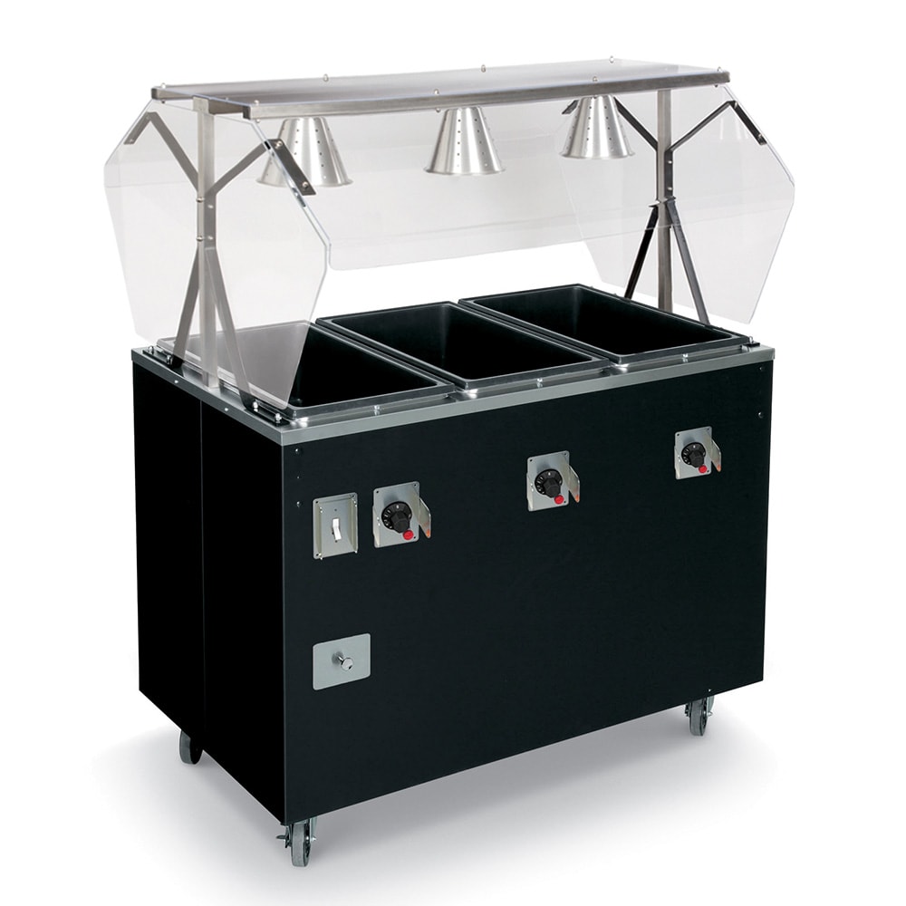 175-T387282 46" Hot Food Table w/ (3) Wells & Enclosed Base, 208 240v/1ph