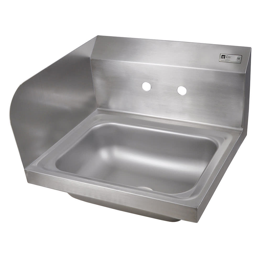 14 x 10 x 5 Handsink With Deck Faucet End Splash Left And Right 14 x 10 x 5 Handsink With Deck Faucet End Splash Left And Right