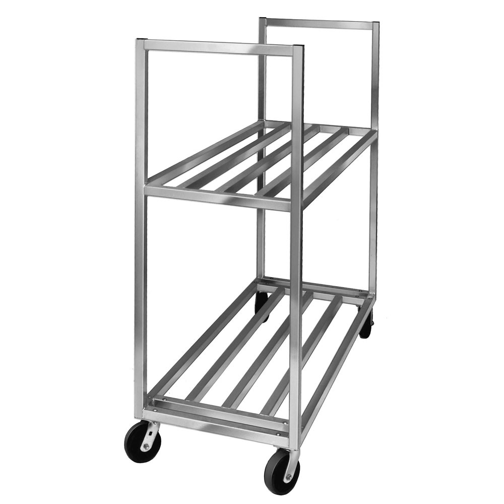 148-BBT54202 Box Transport Truck w/ (2) Shelves - 54"W x 20"D x 67 1/2"H, Aluminum