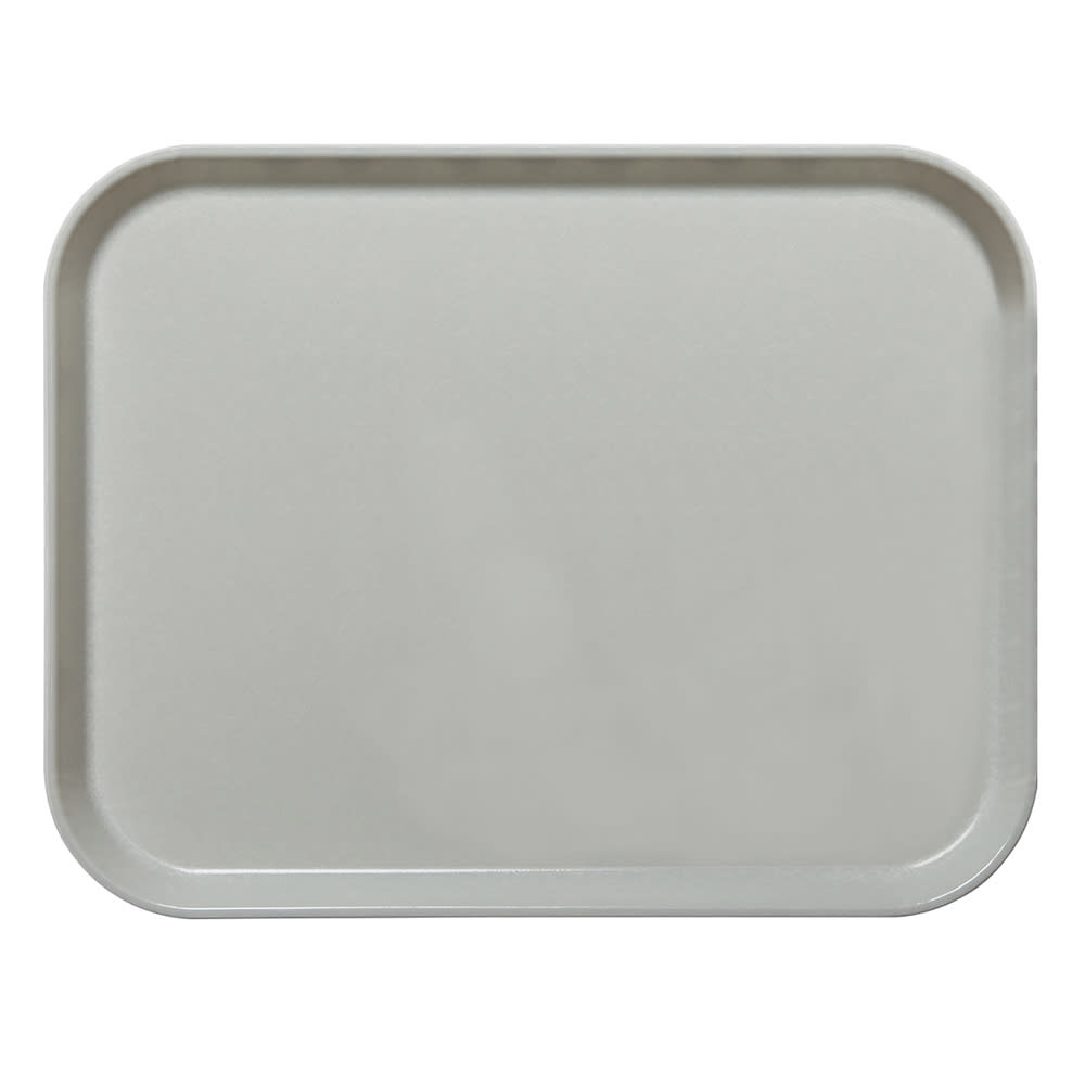 144-1216CL676 Fiberglass Camlite® Cafeteria Tray - 16 3/10" L x 12"W, Steel White