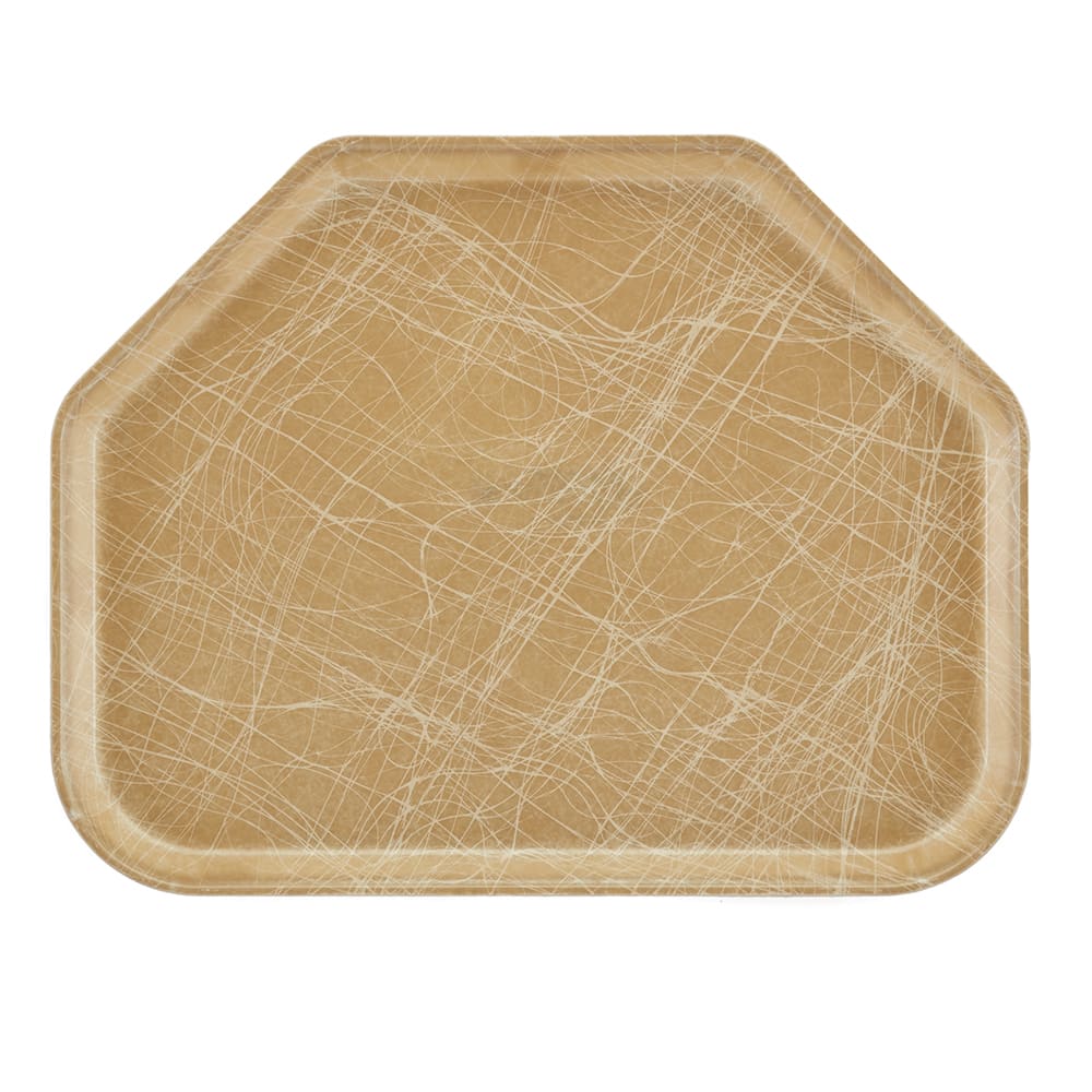 144-1418TR214 Fiberglass Camtray® Cafeteria Tray - 18"L x 14"W, Abstract Tan