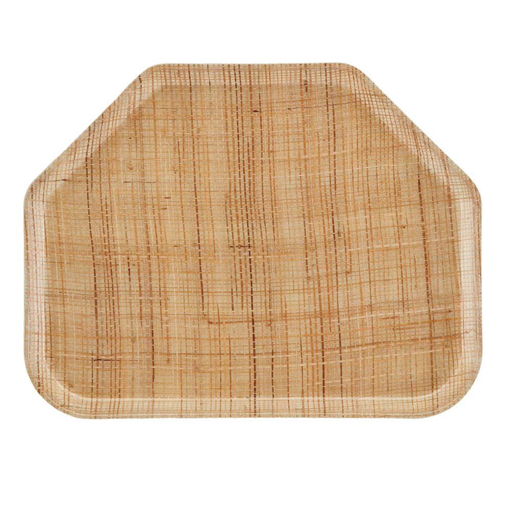 144-1418TR204 Fiberglass Camtray® Cafeteria Tray - 18"L x 14"W, Rattan