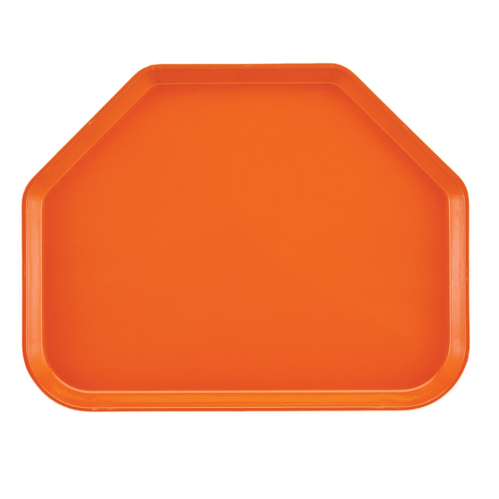 144-1418TR222 Fiberglass Camtray® Cafeteria Tray - 18"L x 14"W, Orange Pizzaz