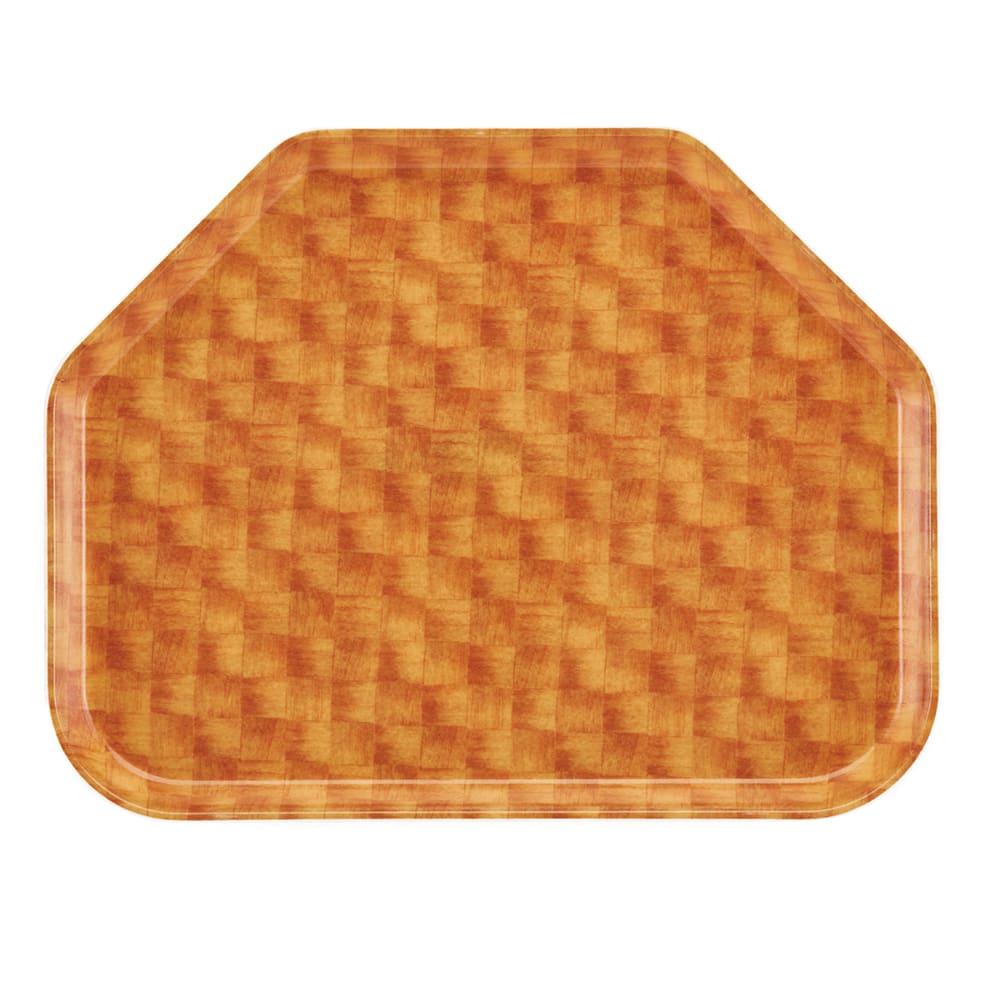 144-1418TR302 Fiberglass Camtray® Cafeteria Tray - 18"L x 14"W, Light Basketweave