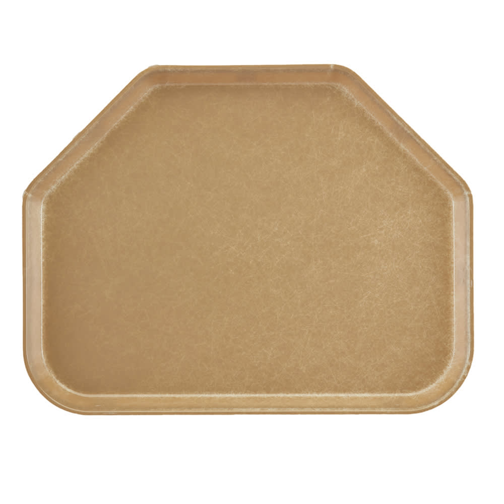 144-1418TR514 Fiberglass Camtray® Cafeteria Tray - 18"L x 14"W, Earthen Gold