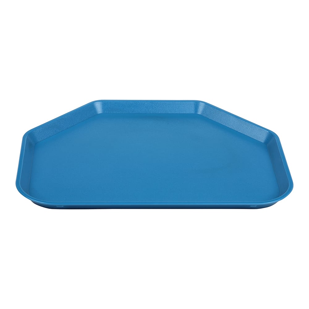 144-1418TRCW168 Plastic Trapezoid Tray, 14" x 18", Blue