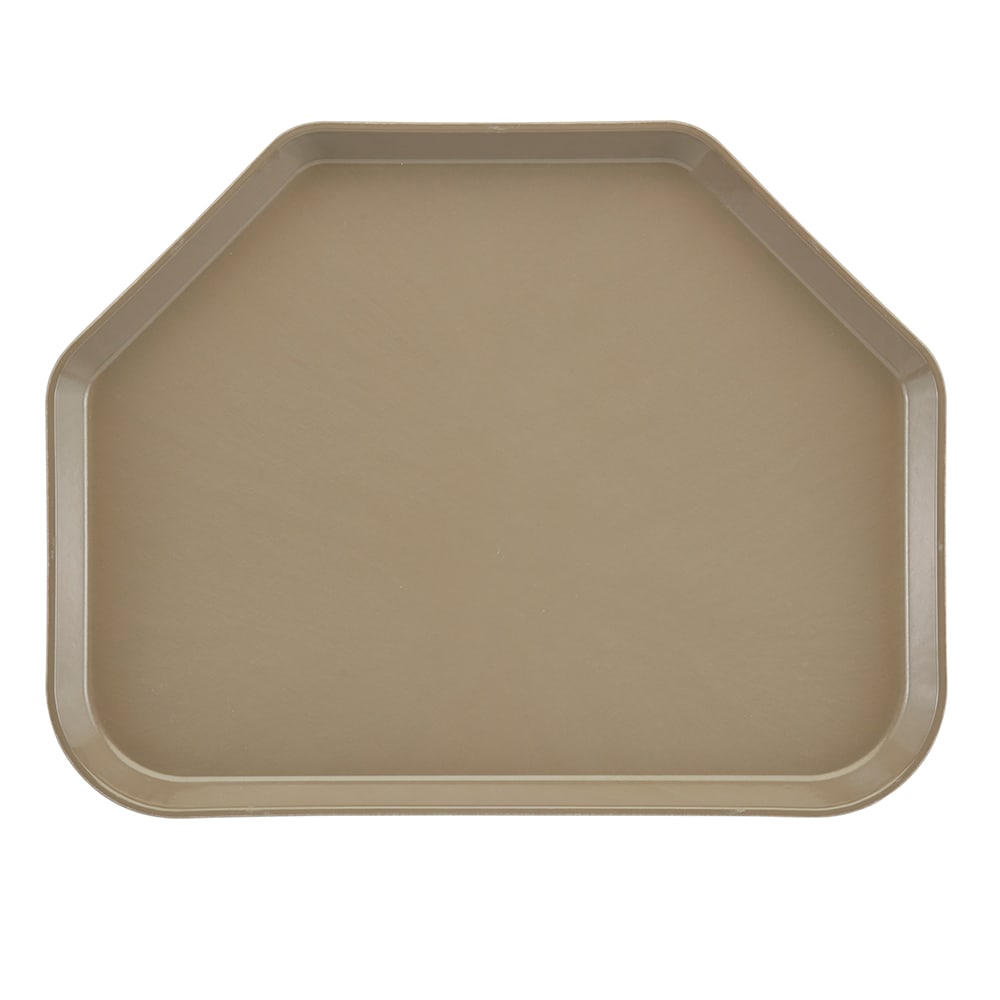 144-1520TR104 Fiberglass Camtray® Cafeteria Tray - 19 1/2"L x 14 1/2"W, Desert Tan