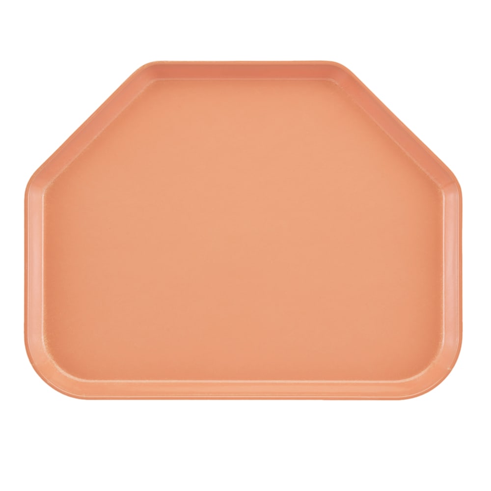 144-1520TR117 Fiberglass Camtray® Cafeteria Tray - 19 1/2"L x 14 1/2"W, Dark Peach
