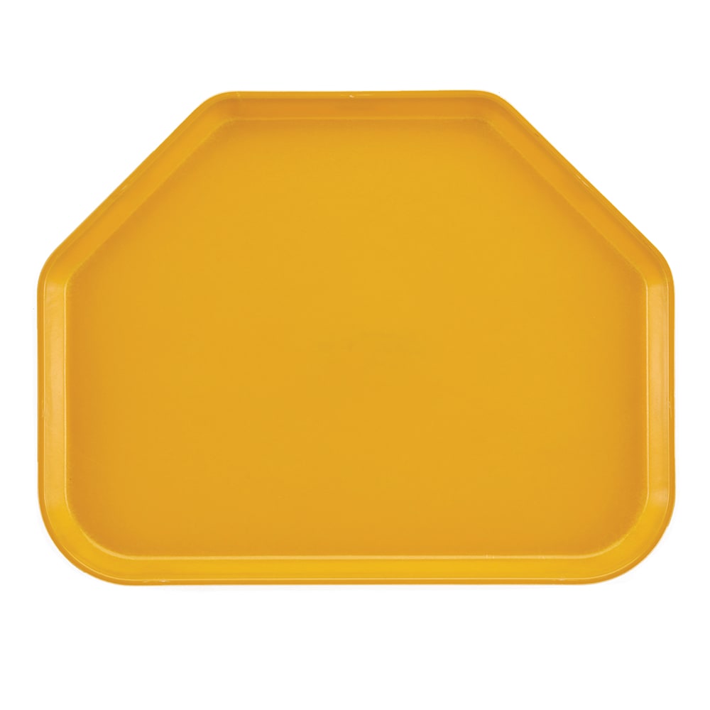 144-1520TR504 Fiberglass Camtray® Cafeteria Tray - 19 1/2"L x 14 1/2"W, Mustard