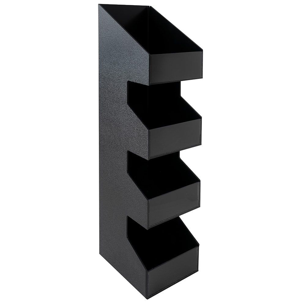 151-1423 Condiment Organizer w/ (4) Bins - Black