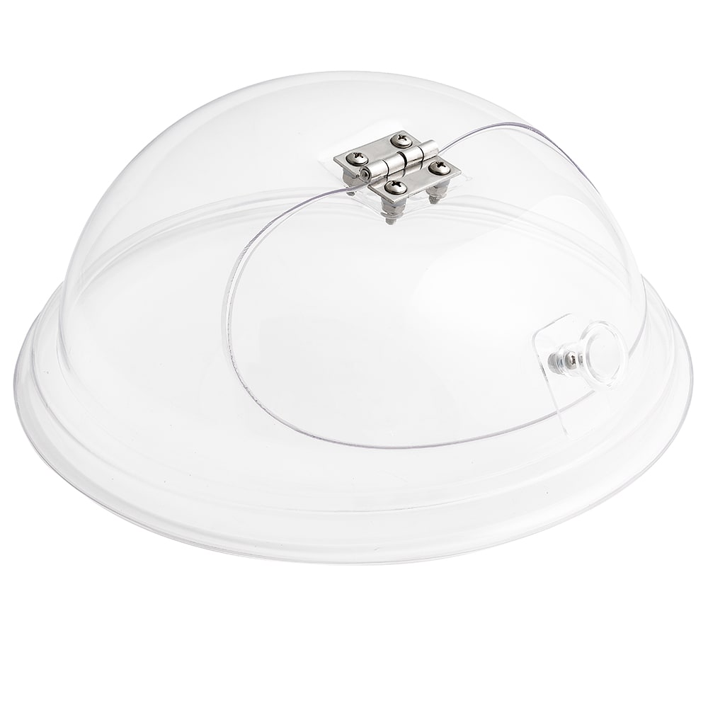 151-15010 10" Dome Type Gourmet Lift & Serve Cover w/ Hinged Door, Clear