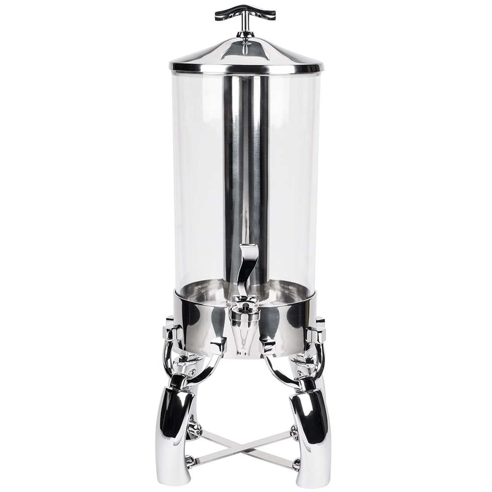 175-4635810 2 gal Beverage Dispenser - Plastic Container, Stainless Base