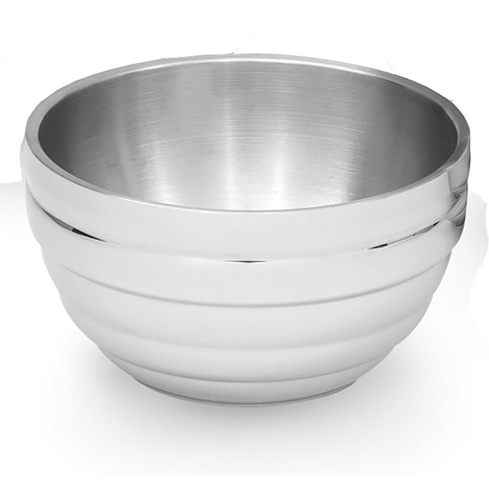 175-46590 1 7/10 qt Round Beehive Insulated Bowl - 18 ga Stainless